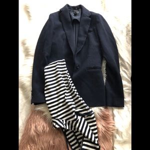 Navy Blue Blazer and removable hoodie